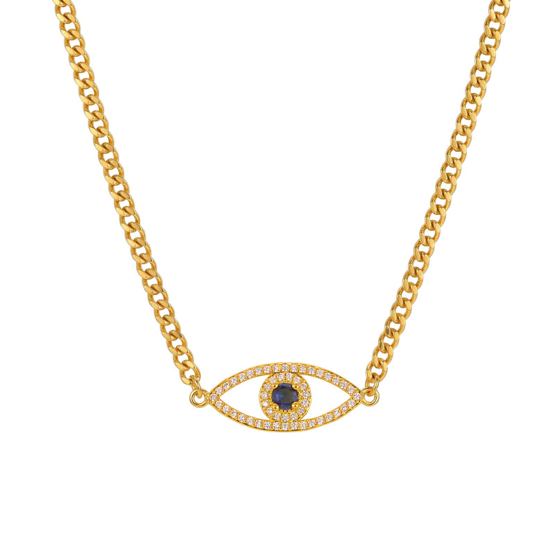 Wholesale Stainless Steel Evil Eye Necklace