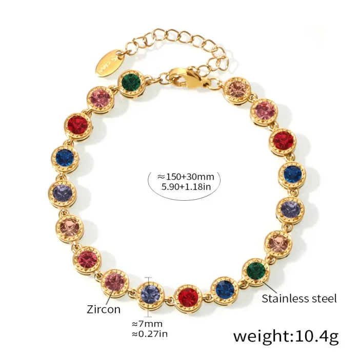Wholesale Stainless Steel CZ Tennis Necklace and Bracelet Set