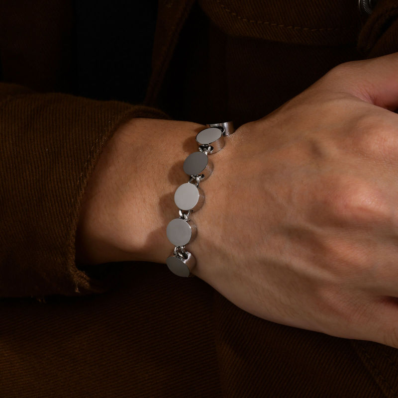 Wholesale Stainless Steel Personalized Beads Bracelet