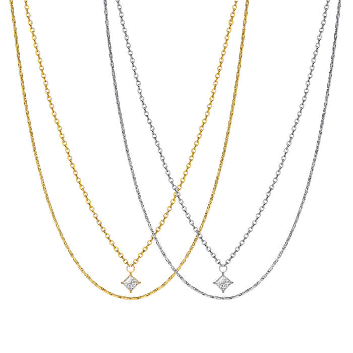 Wholesale Stainless Steel Rounded Cardano Chain Necklace