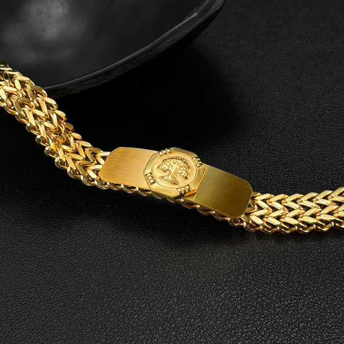 Wholesale Stainless Steel Men Bracelet with Lifetree