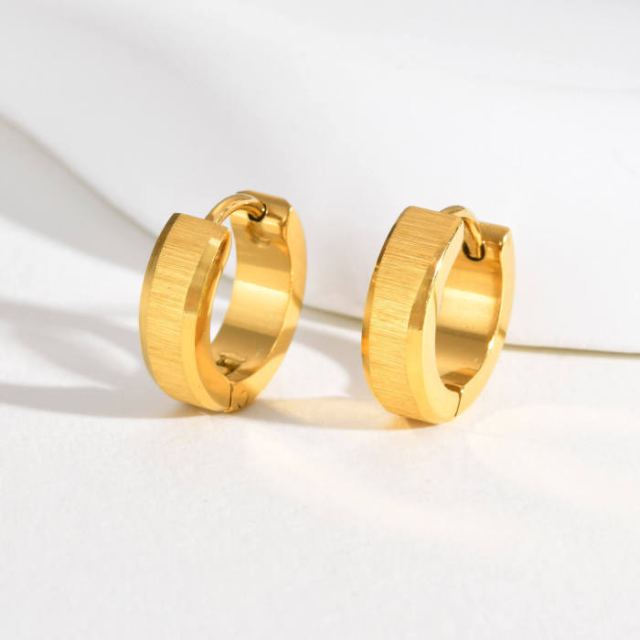 Wholesale Brushed Stainless Steel Earrings