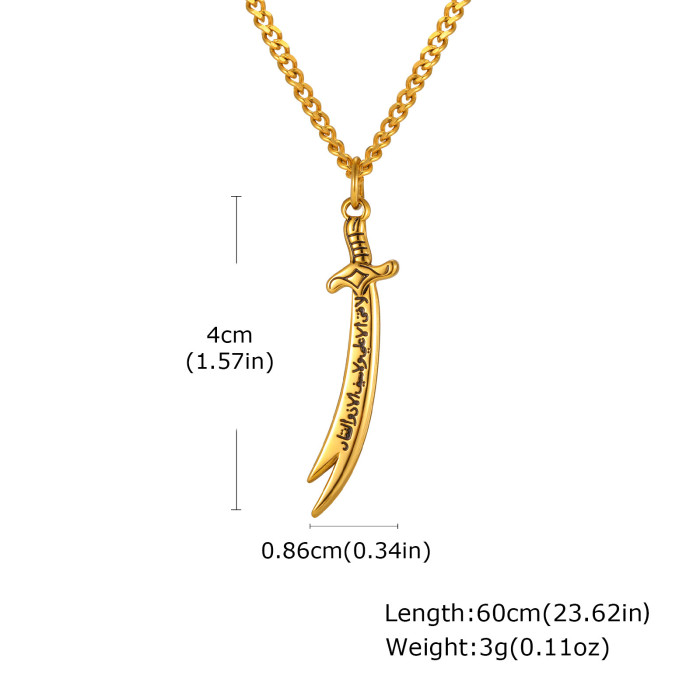 Stainless Steel Dagger Necklace Wholesale