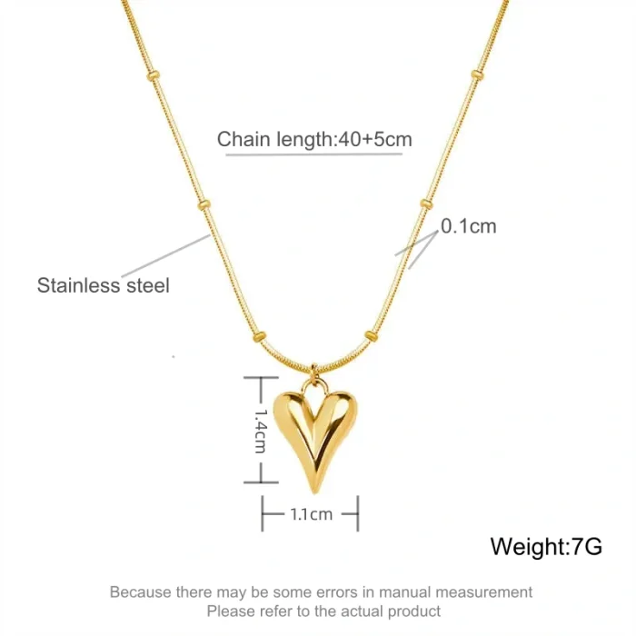 Wholesale Stainless Steel Love Juliet Necklace