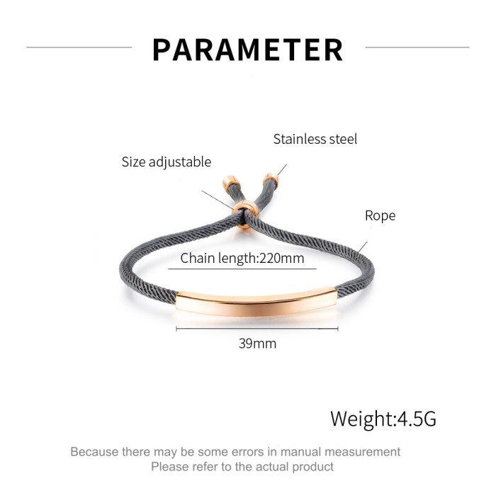 Wholesale Stainless Steel Personalized Couple Bracelet