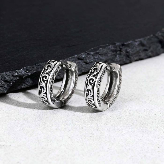 Wholesale Mens Stainless Steel Hoop Earring