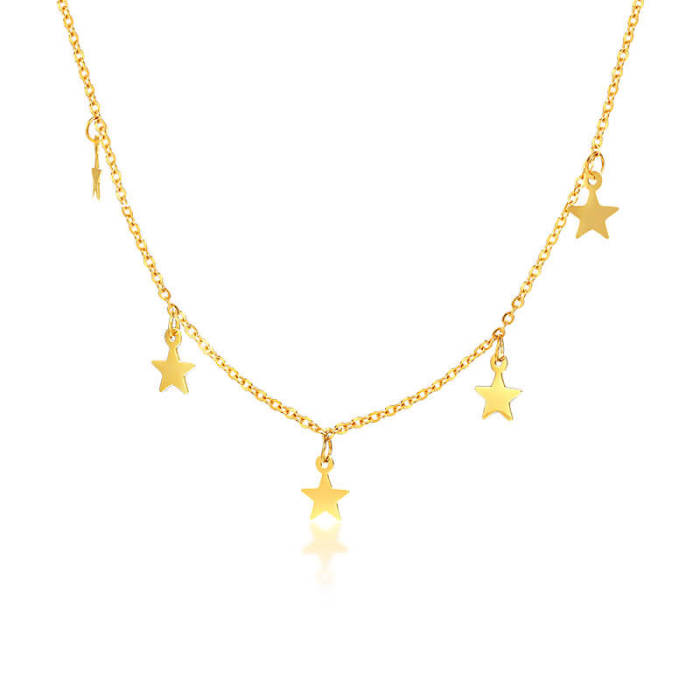 Wholesale Stainless Steel Star Choker Necklace