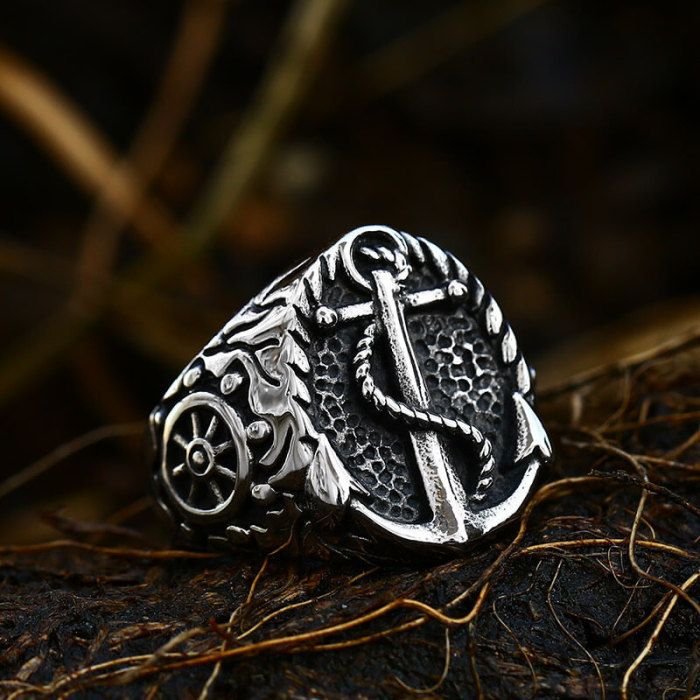 Wholesale Stainless Steel Mens Biker Rings