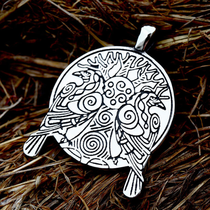 Wholesale Stainless Steel Odin's Ravens Tree Pendant
