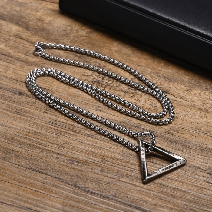 Wholesale Stainless Steel Viking Triangle Pendant