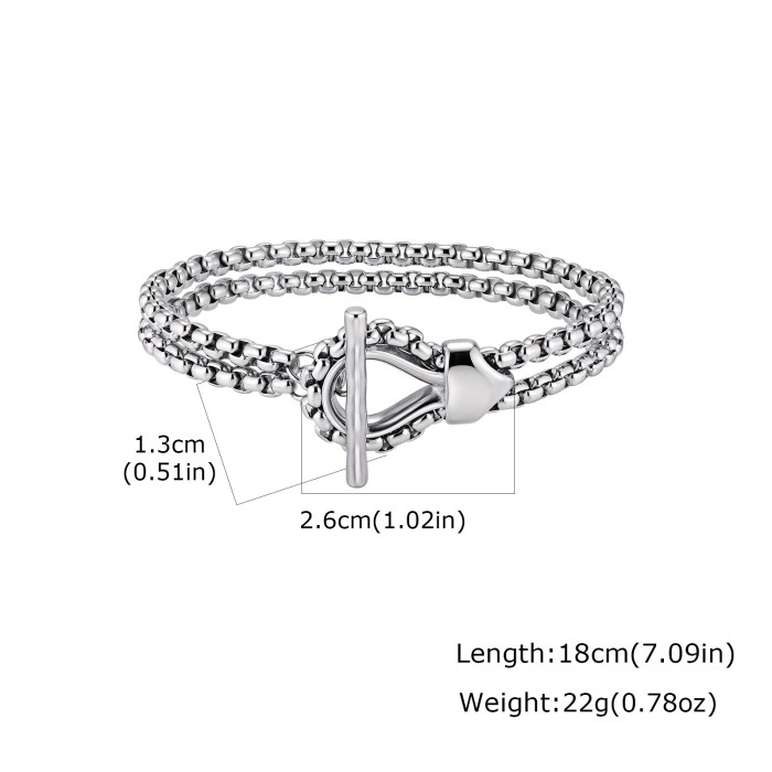 Wholesale Stainless Steel Snake Head Cuban Bracelet