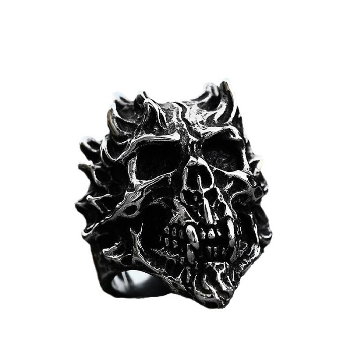Wholesale Stainless Steel Punk Skull Rings