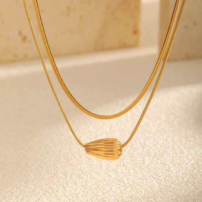 Wholesale Stainless Steel Stacking Necklace