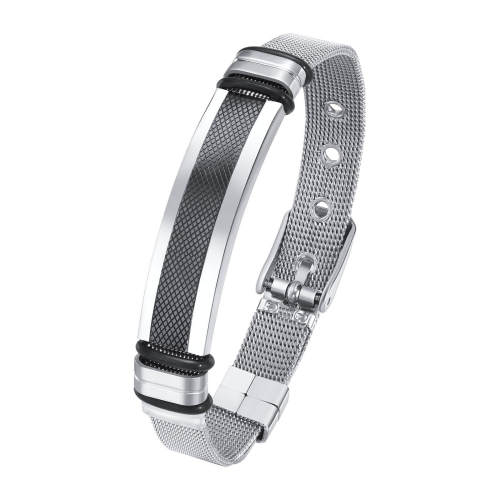 Wholesale Stainless Steel Mesh Belt Buckle Bracelet