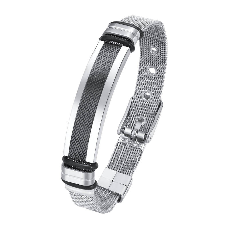 Wholesale Stainless Steel Mesh Belt Buckle Bracelet