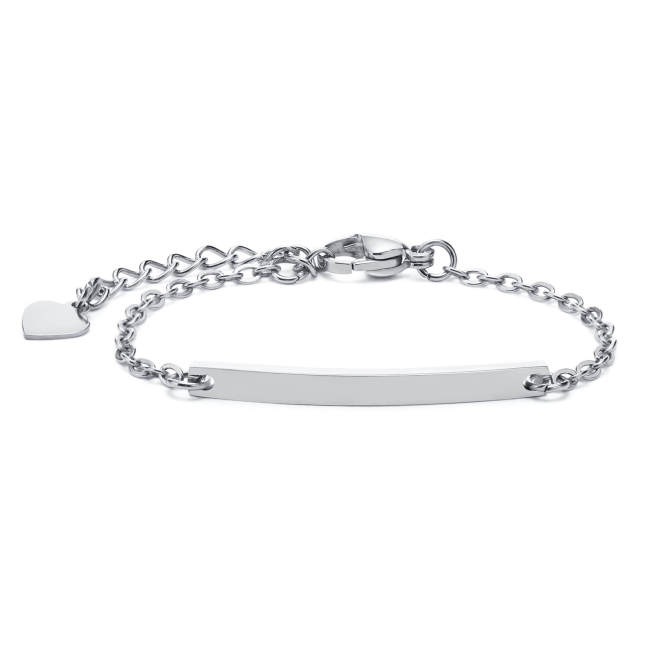 Wholesale Stainless Steel Engraved Kids Bracelet
