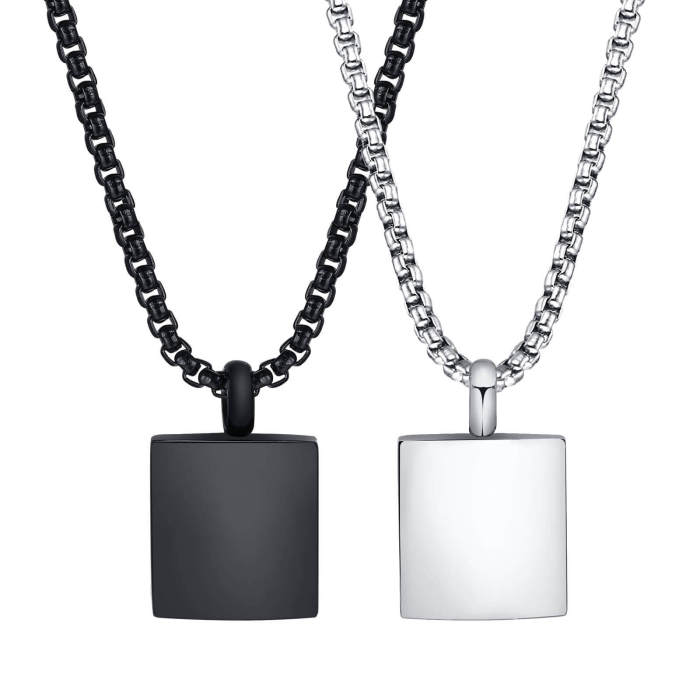 Wholesale Stainless Steel Square Urn Pendant