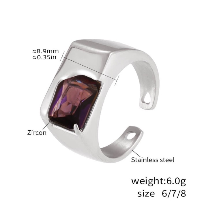 Wholesale Ins Style Stainless Steel Rings
