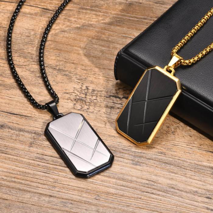 Wholesale Stainless Steel Geometric Chocolate Pendant