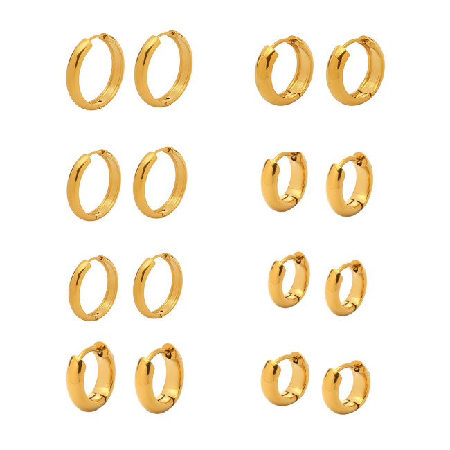 Wholesale Stainless Steel 18K Minimalist Earrings