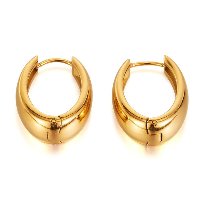 Wholesale Stainless Steel Trend U-Shaped Earrings