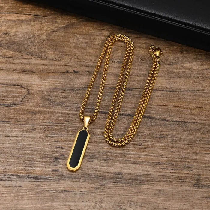 Wholesale Stainless Steel Men Geometric Shape Pendant