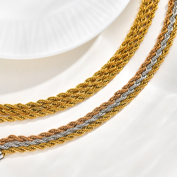Wholesale Stainless Steel Rope Chain Bracelet