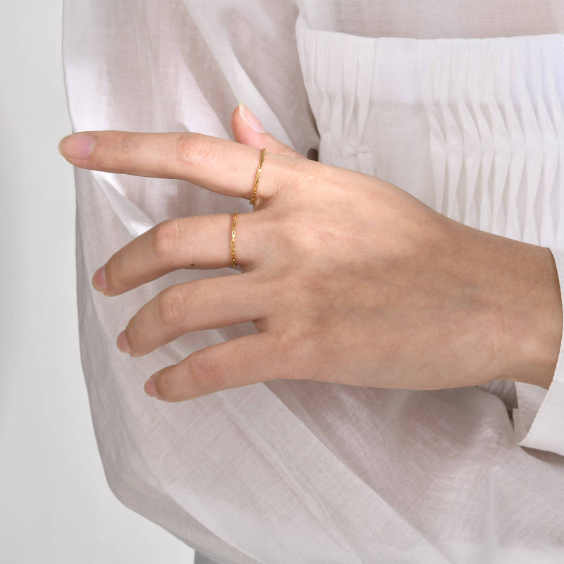 Wholesale Stainless Steel Woman Thin Tail Rings