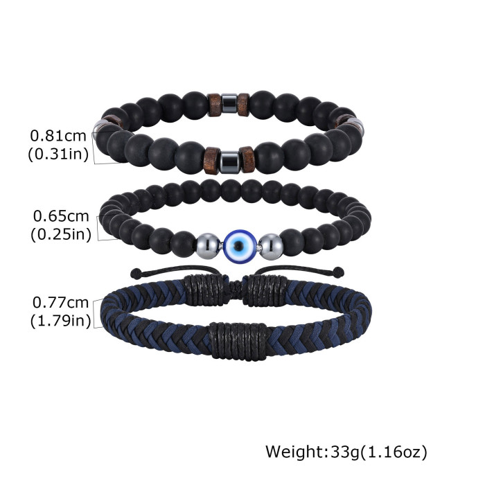 Wholesale Agate Beads Volcanic Stone Stacking Bracelet