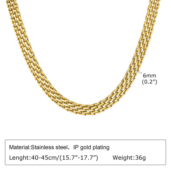 Wholesale Stainless Steel Women Mesh Necklace