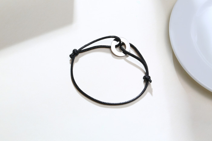Wholesale Wax Rope with Stainless Steel Coin