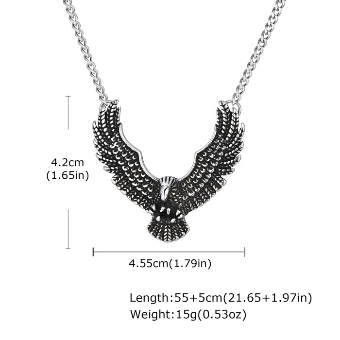 Wholesale Stainless Steel Eagle Necklace
