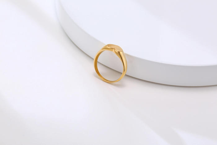 Wholesale Stainless Steel Engravable Heart Seal Ring