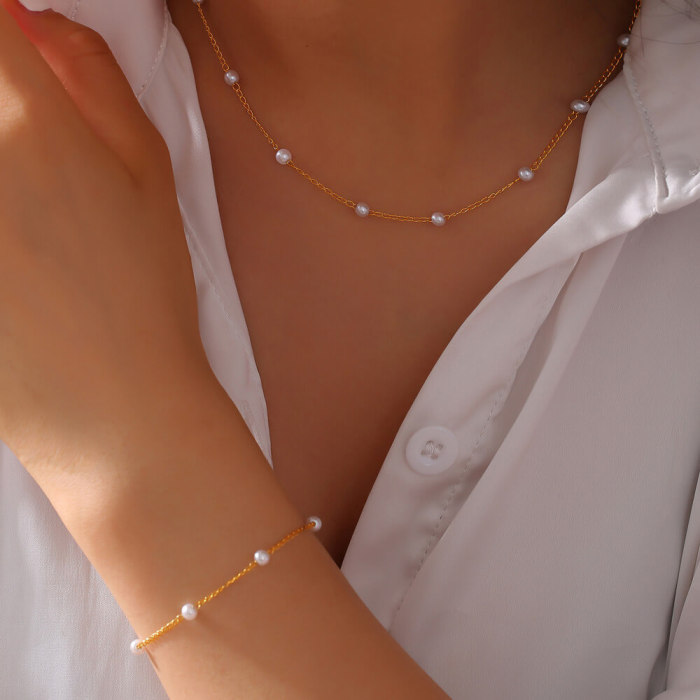 Wholesale Stainless Steel Minimalist Jewelry Set