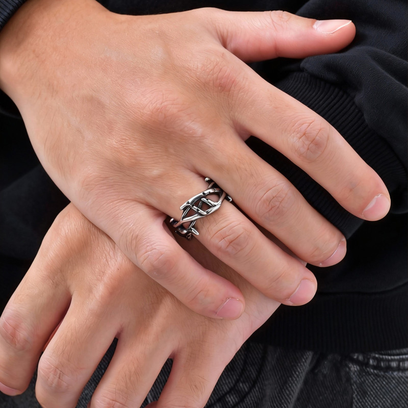 Stainless Steel Crown of Thorns Ring Wholesale