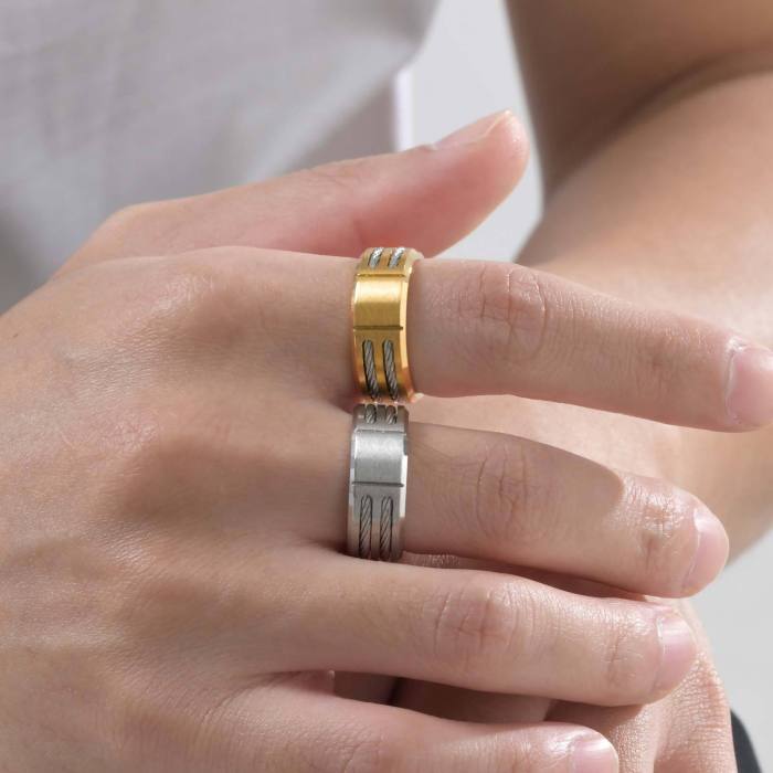 Wholesale Stainless Steel Mens Engravable Ring