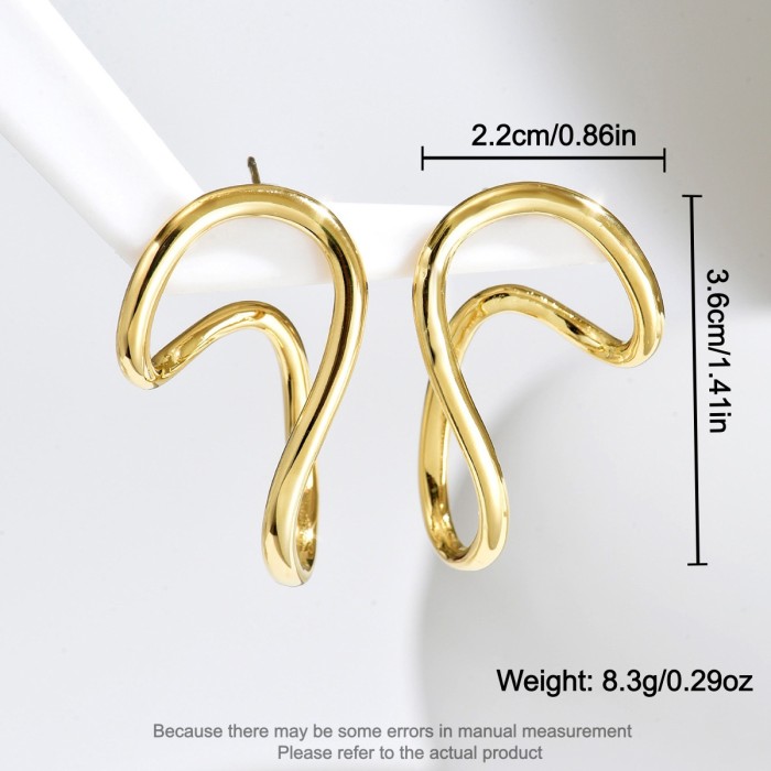 Wholesale Stainless Steel Infinity Stud Earrings