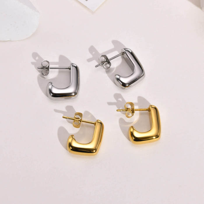 Wholesale Stainless Steel Chunky Hoop Earrings