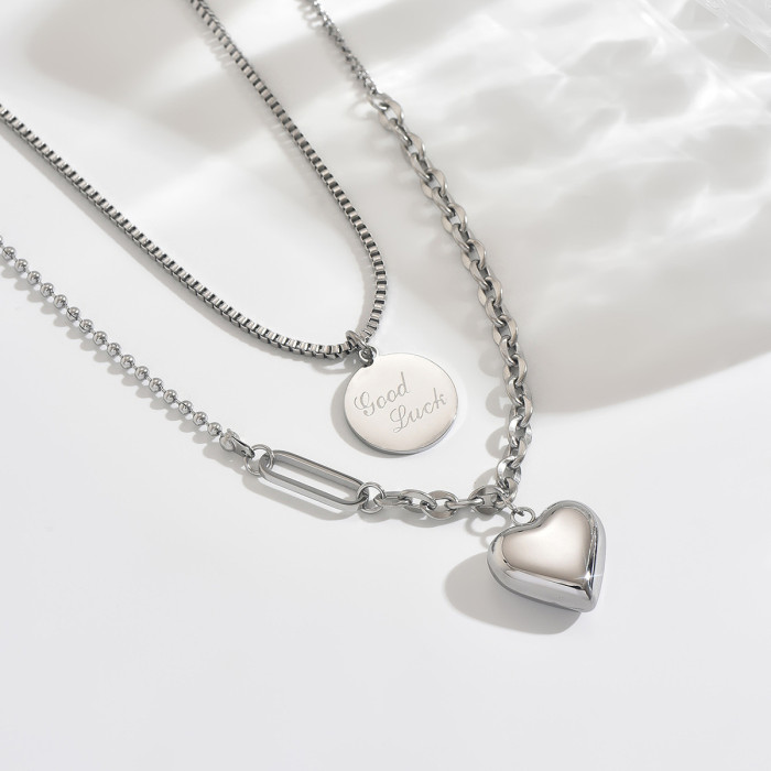 Wholesale Stainless Steel Silver Necklace Collection