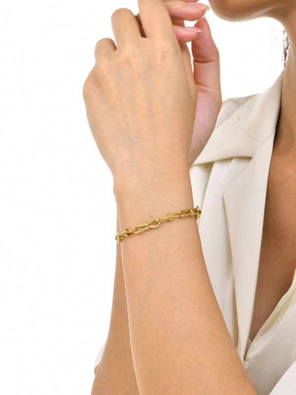 Wholesale Stainless Steel Bow Tie Chain Bracelet