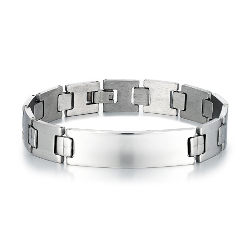 Wholesale Men's Stainless Steel ID Bracelet