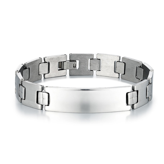 Wholesale Men's Stainless Steel ID Bracelet