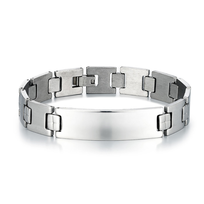 Wholesale Men's Stainless Steel ID Bracelet