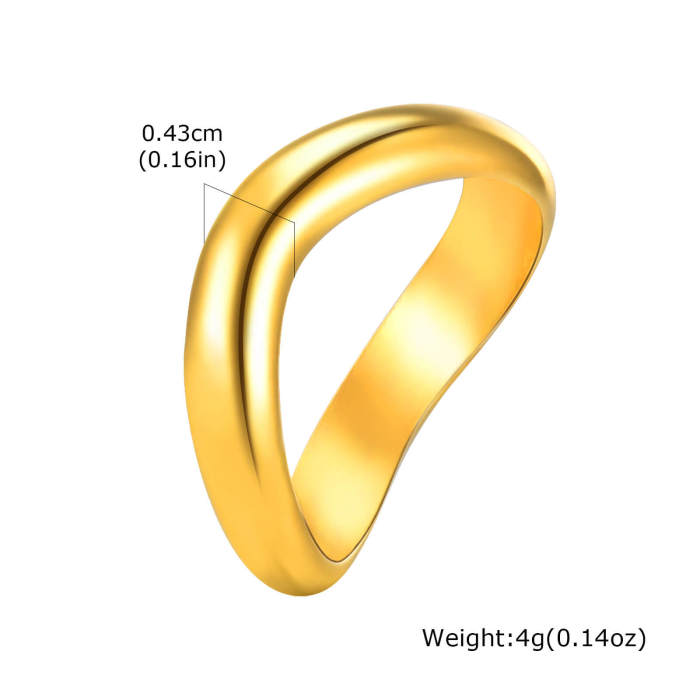 Wholesale Stainless Steel Fashion Women Irregular Rings
