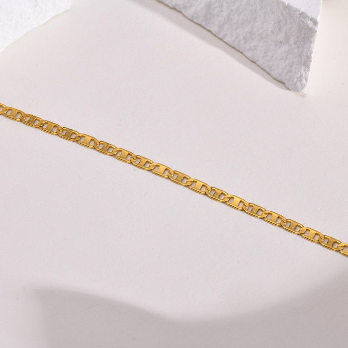 Wholesale Stainless Steel Marina Chain Anklet