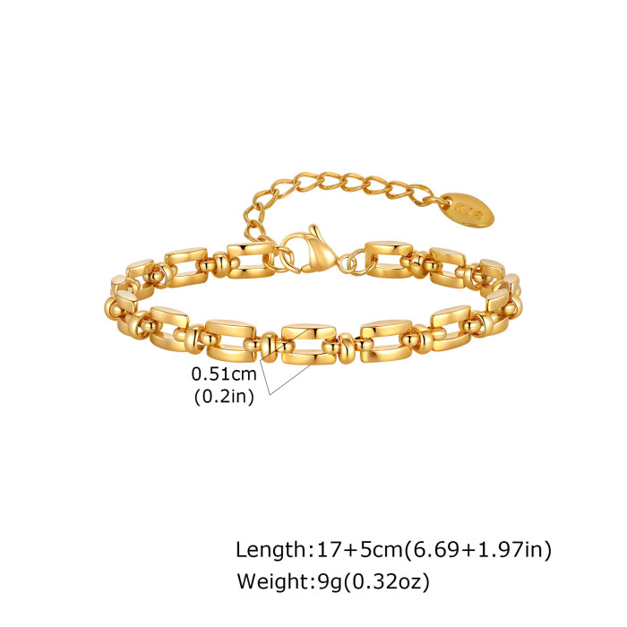 Wholesale Steel Industrial Geometric Link Chain Jewelry Set