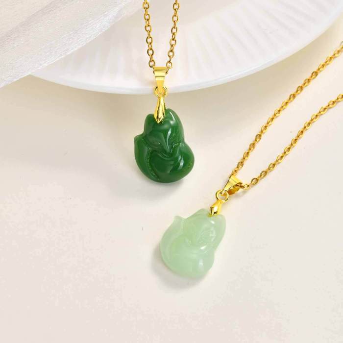 Wholesale Lucky Fox Symbolism Pendant Necklace