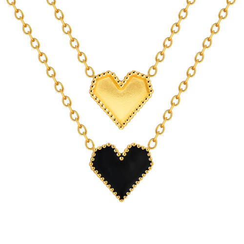 Wholesale Stainless Steel Heart Gold Necklace
