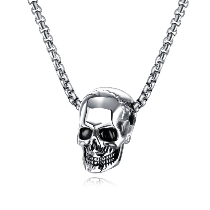 Wholesale Stainless Steel Small Anatomical Skull Pendant