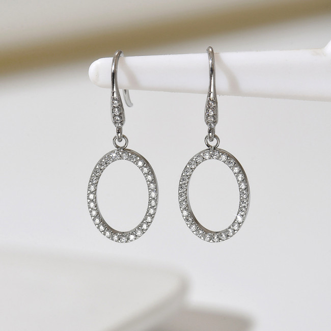Wholesale Stainless Steel Oval Hoop Earrings